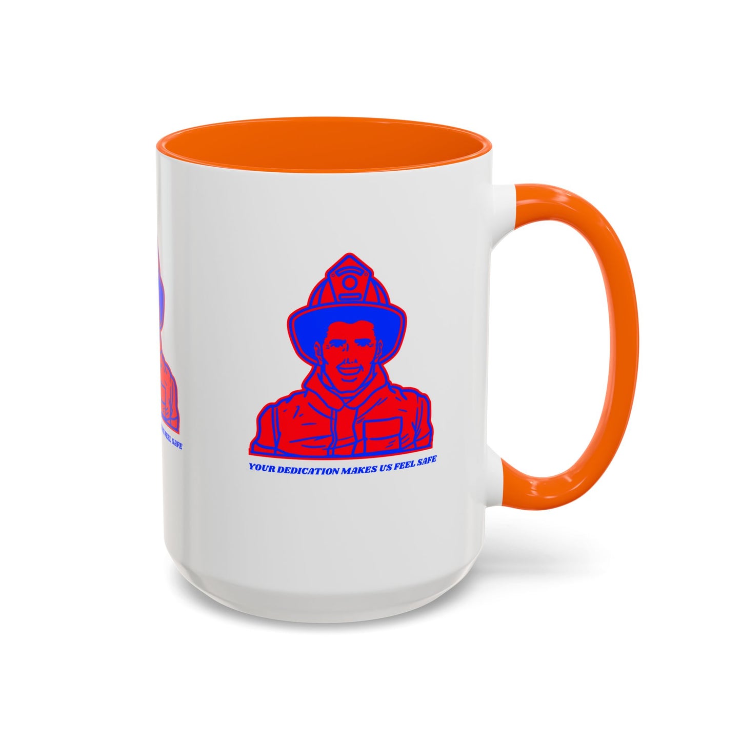 Firefighter Accent Coffee Mug – Your dedication makes us feel safe