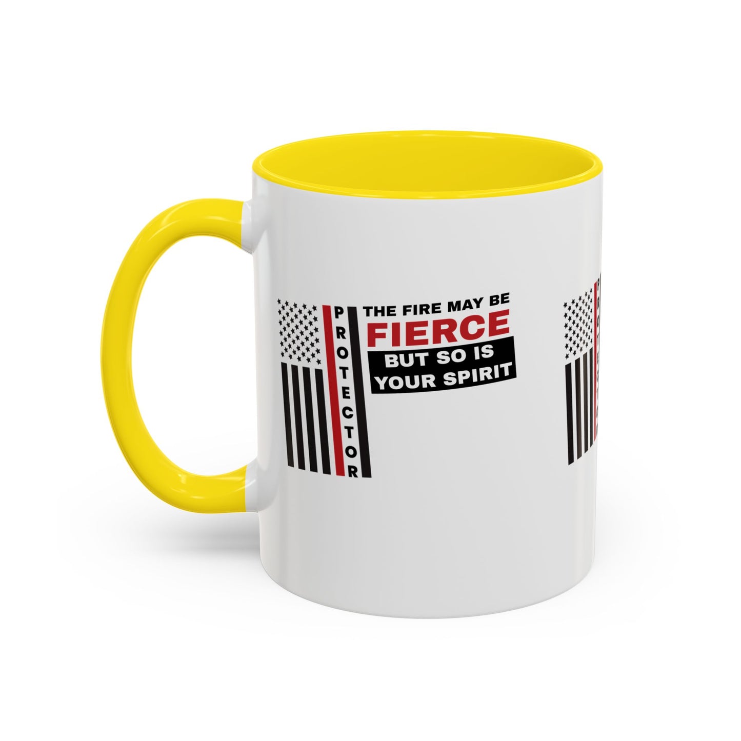 Firefighter Accent Coffee Mug – The fire may be fierce, but so is your spirit