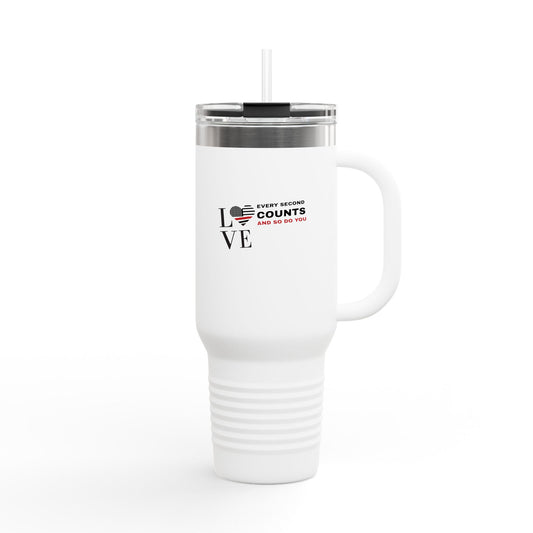 Firefighter Insulated Travel Mug, 40oz – Every second counts, and so do you