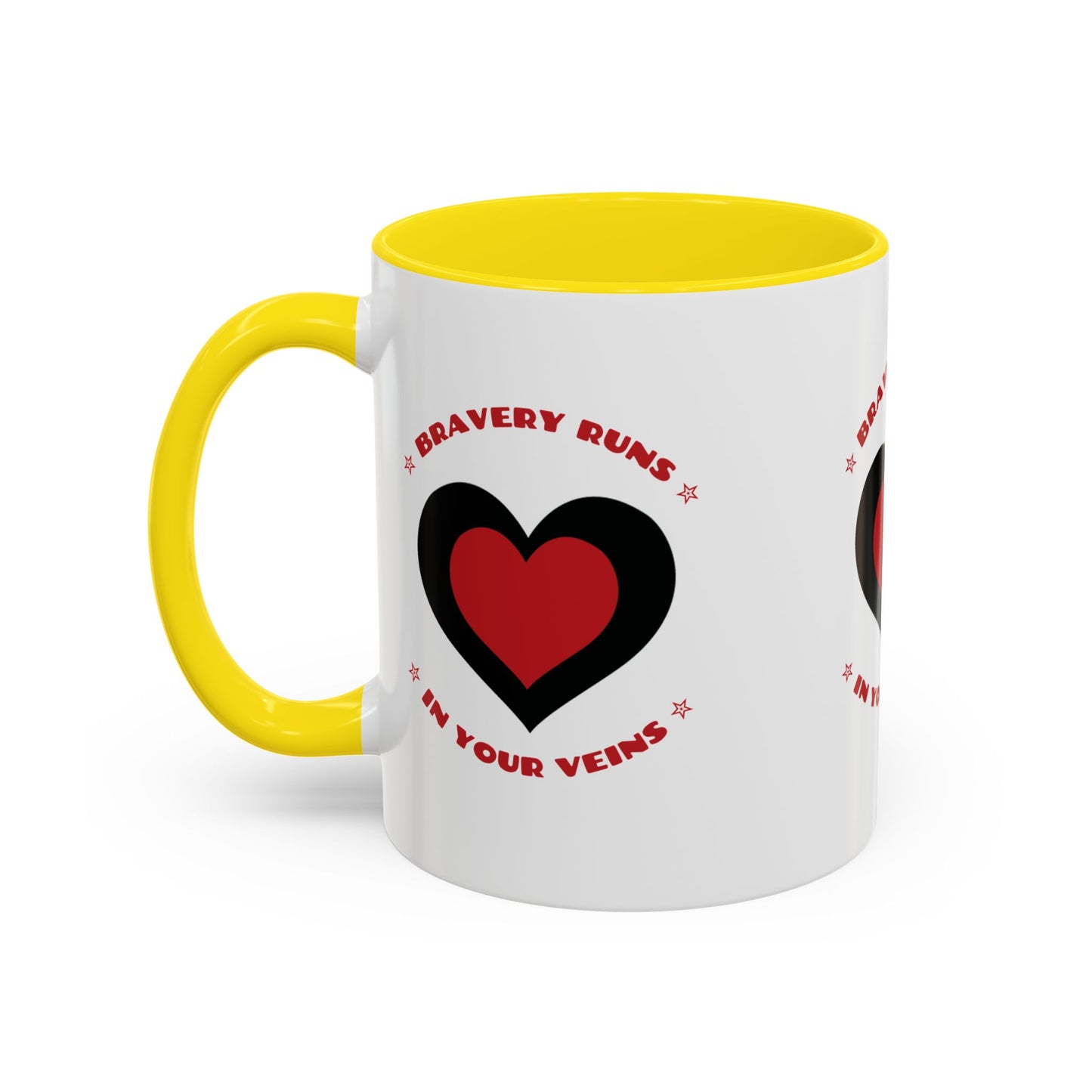Firefighter Accent Coffee Mug – Bravery runs in your veins