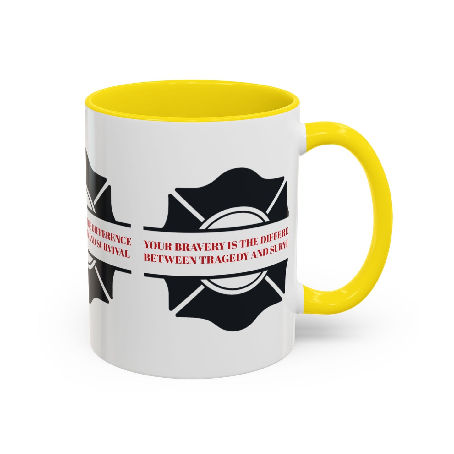 Firefighter Accent Coffee Mug – Your bravery is the difference between tragedy and survival