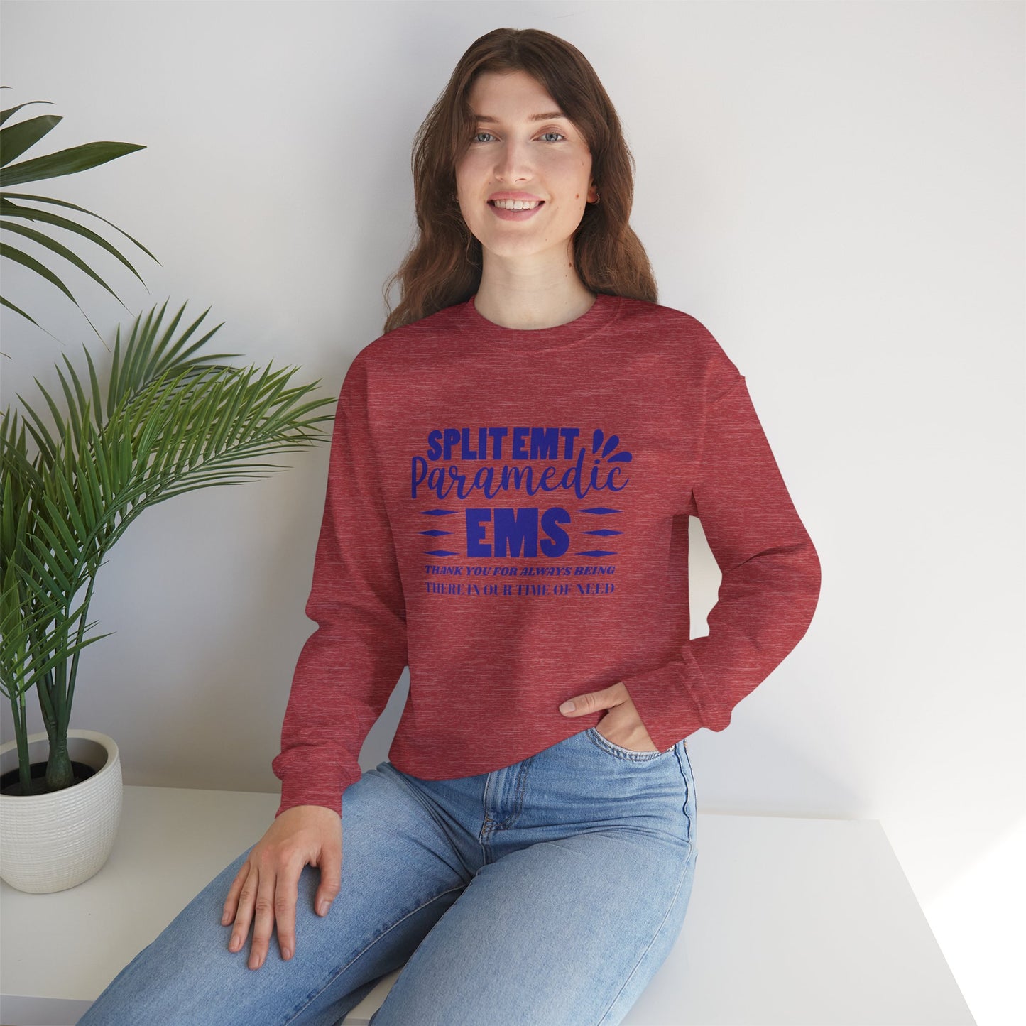 EMS Unisex Crewneck Sweatshirt – Thank you for always being there in our time of need