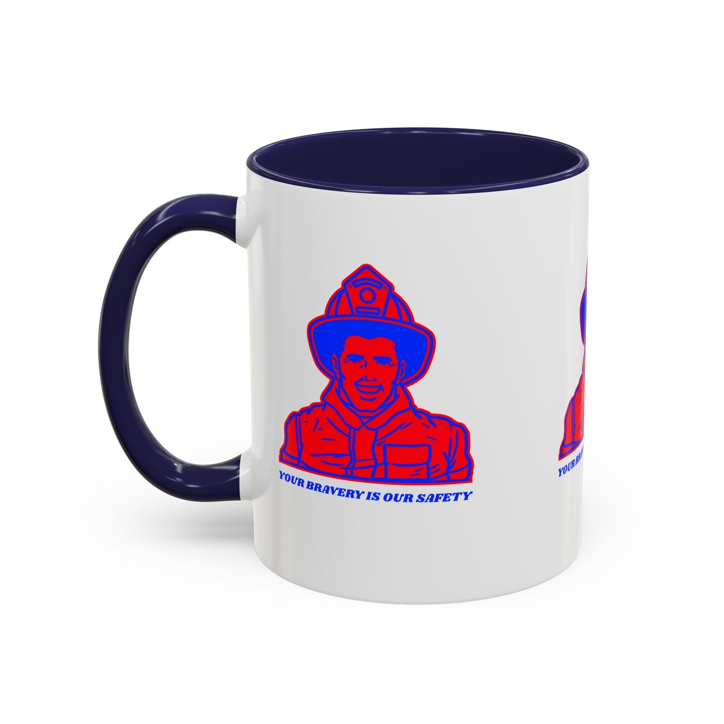 Firefighter Accent Coffee Mug – Your bravery is our safety