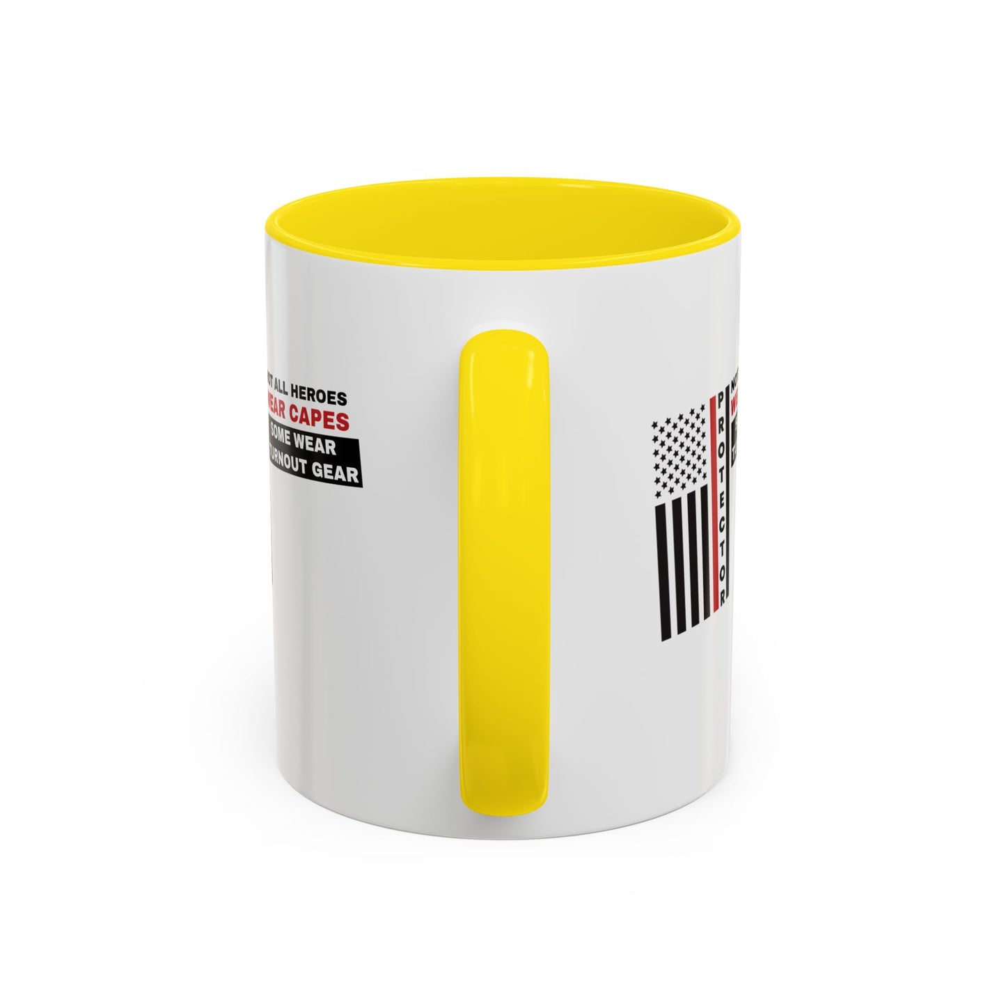 Firefighter Accent Coffee Mug – Not all heroes wear capes—some wear turnout gear
