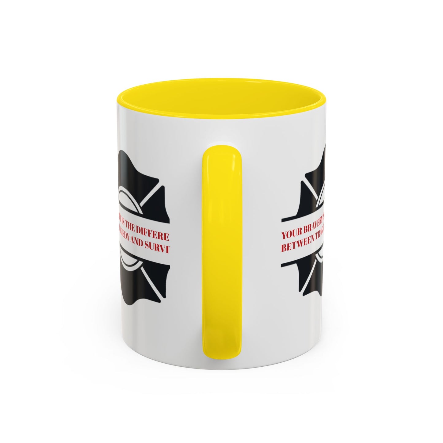 Firefighter Accent Coffee Mug – Your bravery is the difference between tragedy and survival