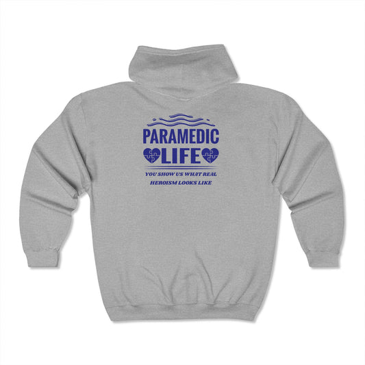 EMS Unisex Full Zip Hooded Sweatshirt – You show us what real heroism looks like