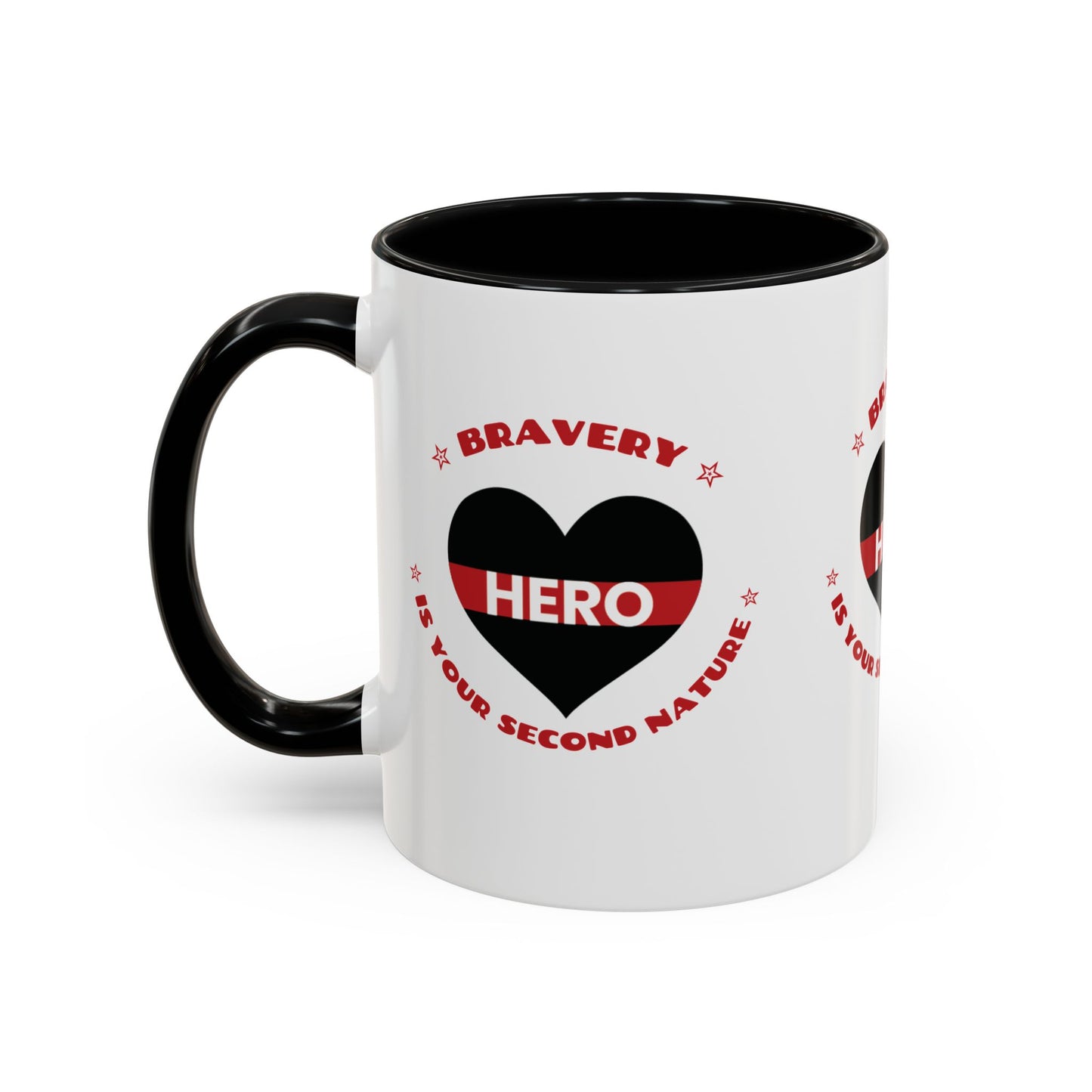 Firefighter Accent Coffee Mug – Bravery is your second nature