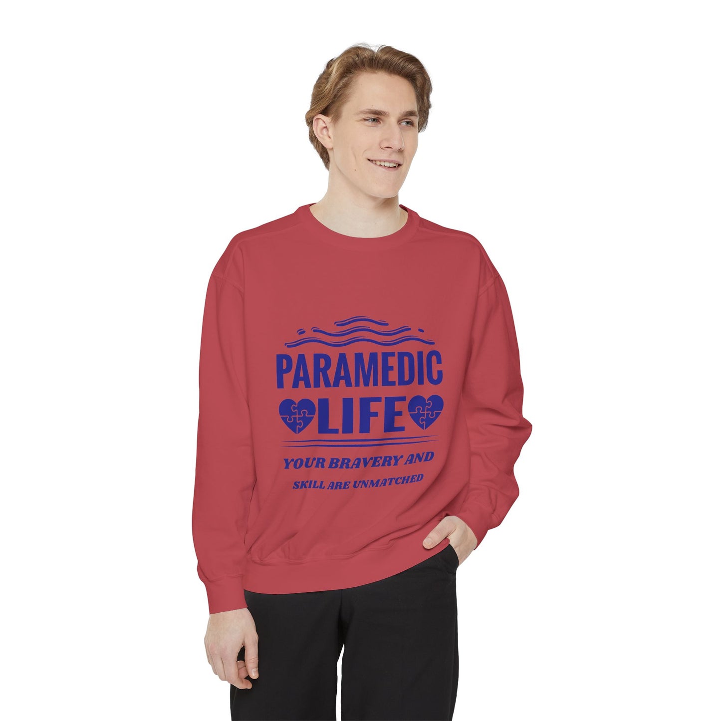 EMS Unisex Garment-Dyed Sweatshirt –Your bravery and skill are unmatched