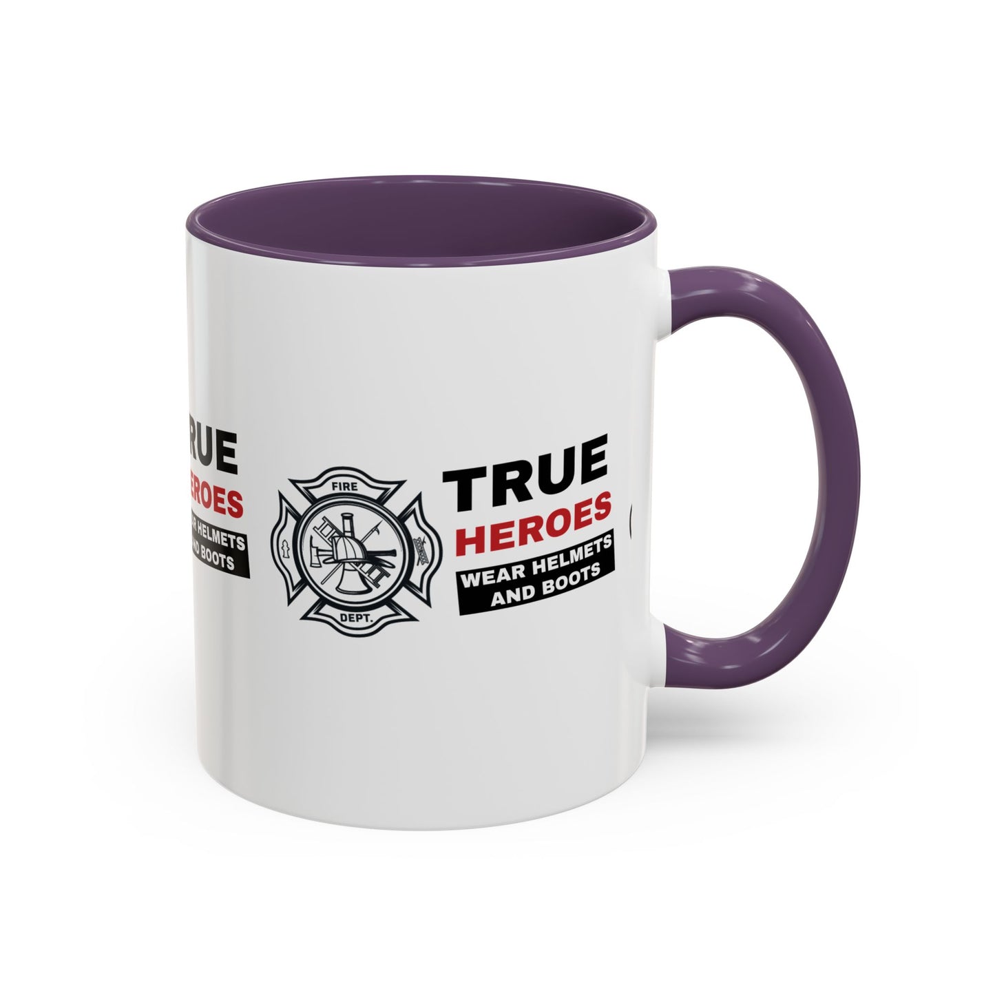 Firefighter Accent Coffee Mug – True heroes wear helmets and boots