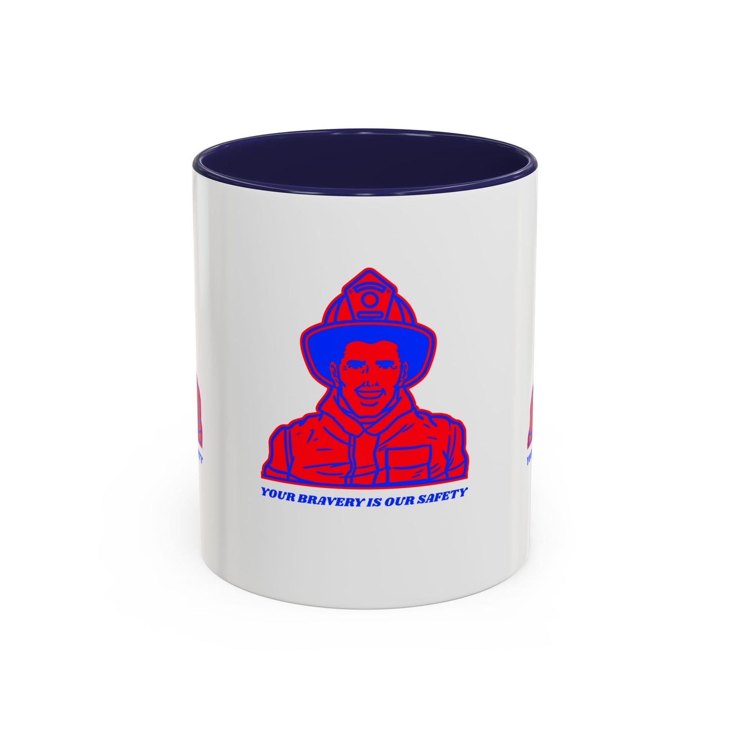 Firefighter Accent Coffee Mug – Your bravery is our safety