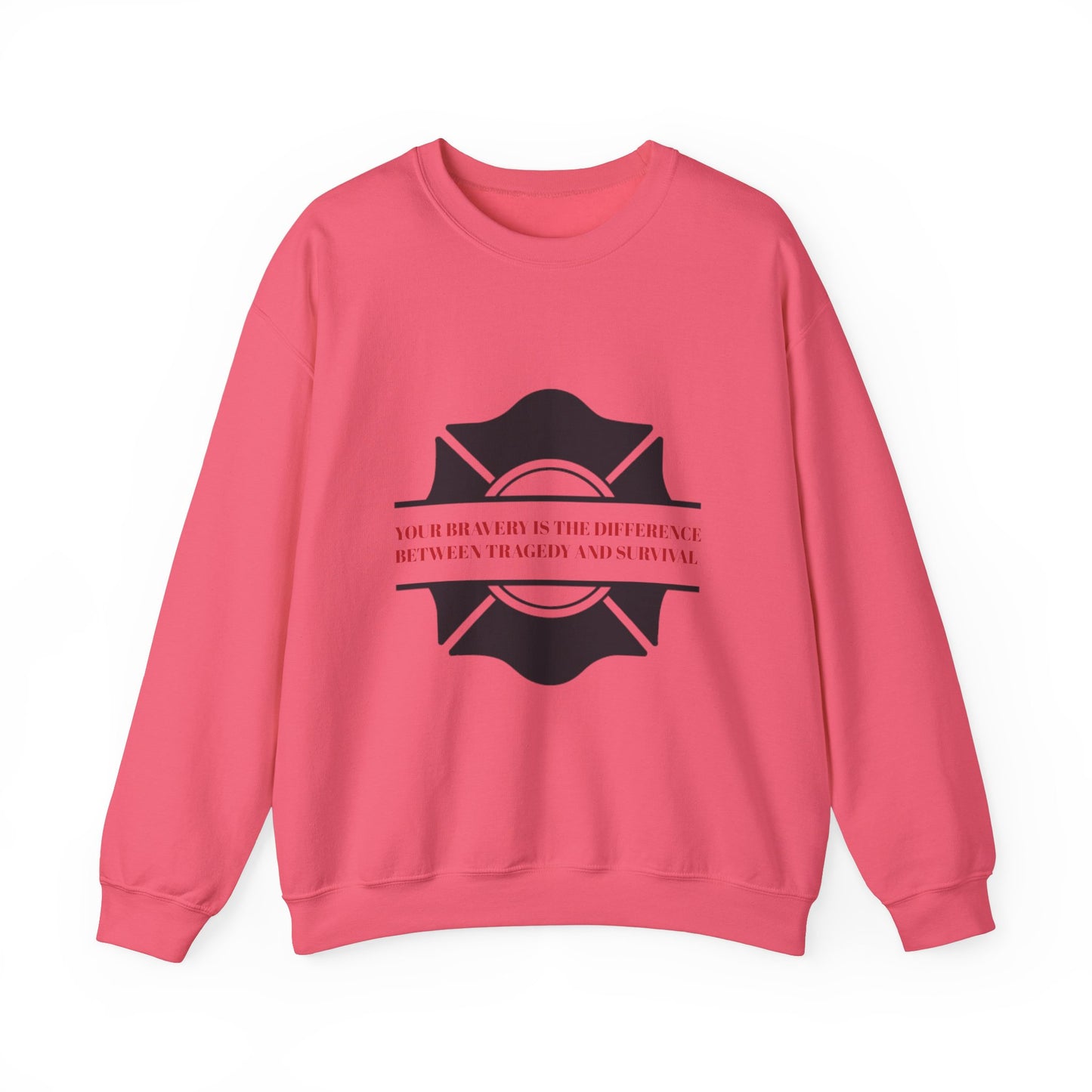Firefighter Unisex Heavy Blend Crewneck Sweatshirt – Your bravery is the difference between tragedy and survival