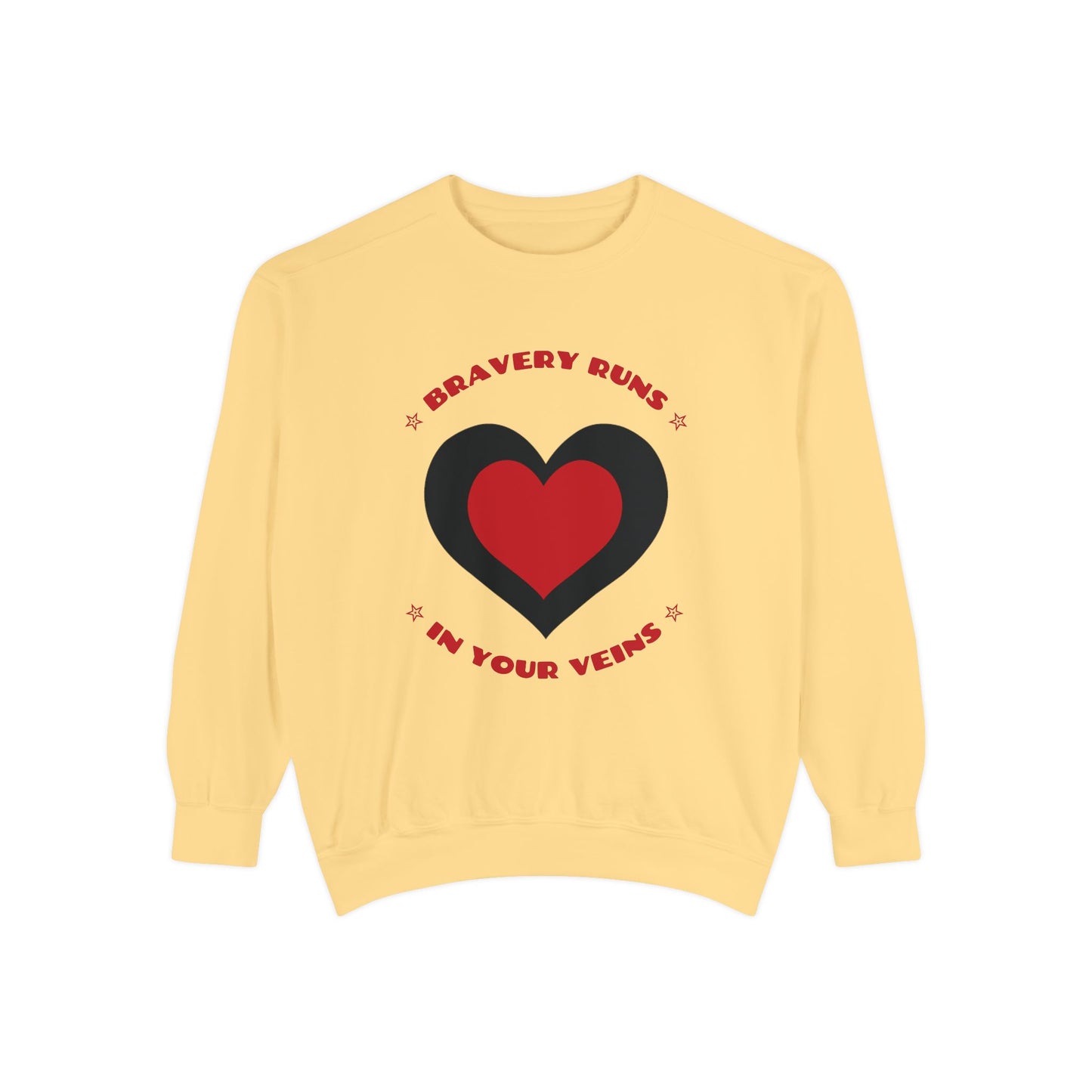 Firefighter Unisex Garment-Dyed Sweatshirt – Bravery runs in your veins