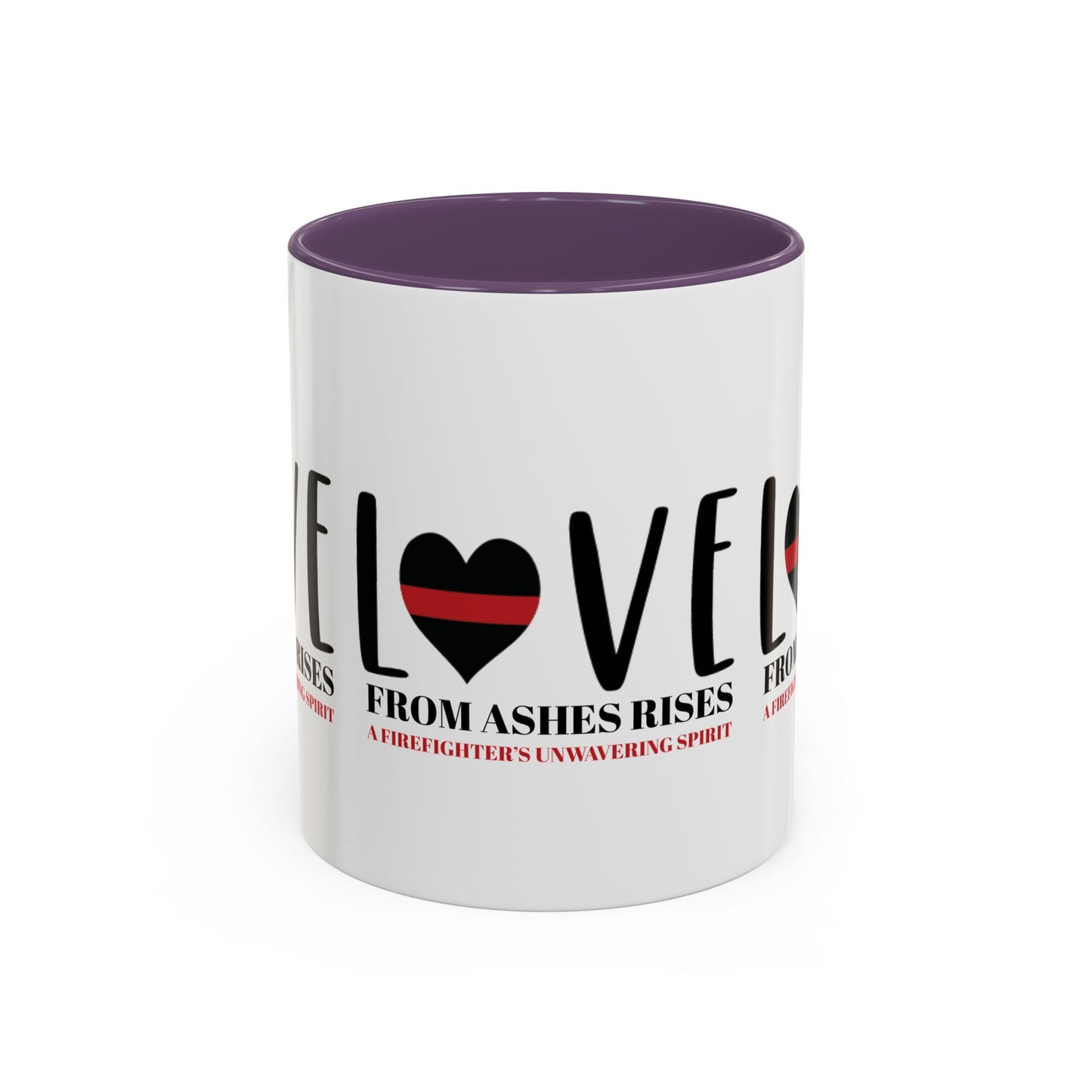 Firefighter Accent Coffee Mug – From ashes rises a firefighter’s unwavering spirit