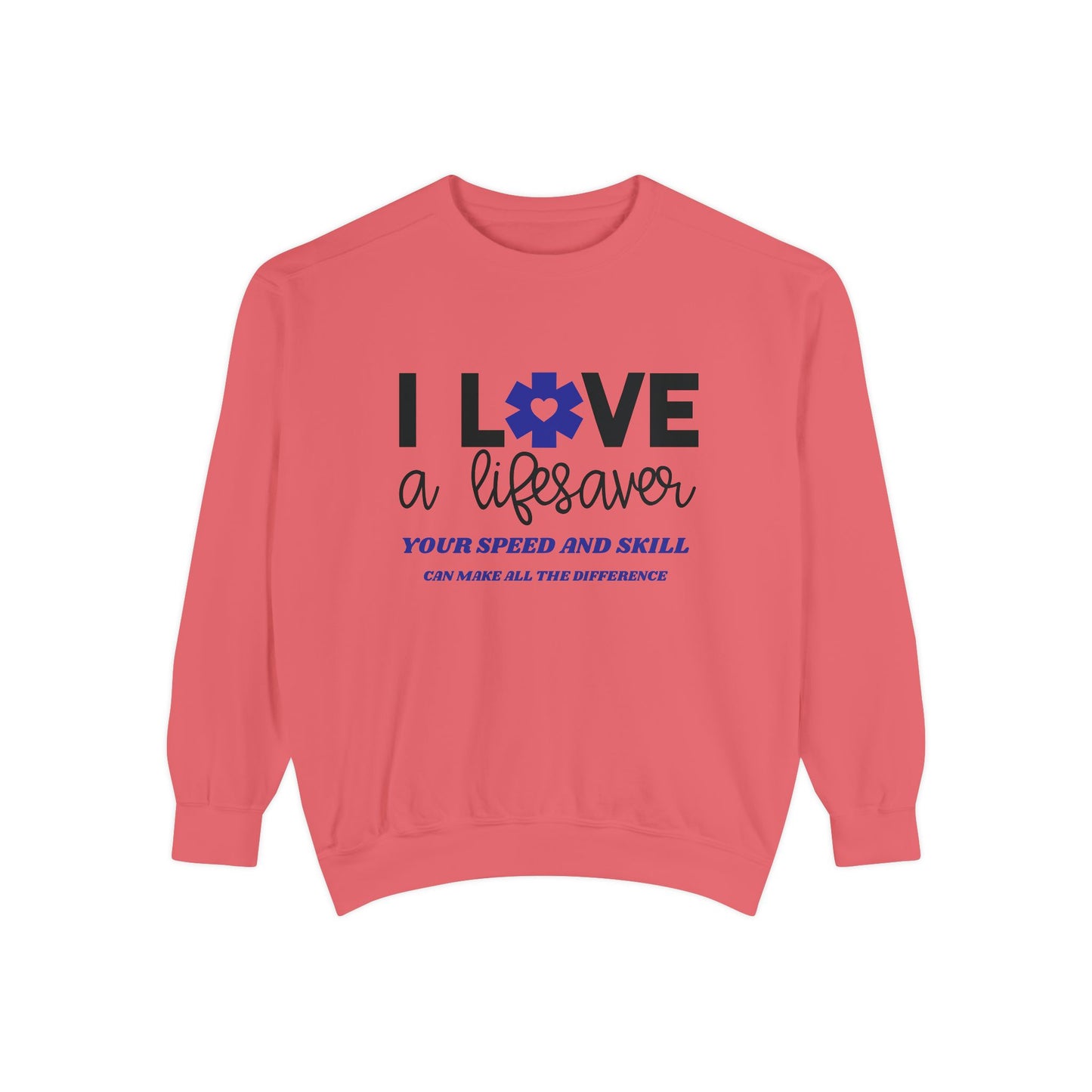 EMS Unisex Garment-Dyed Sweatshirt –Your speed and skill can make all the difference