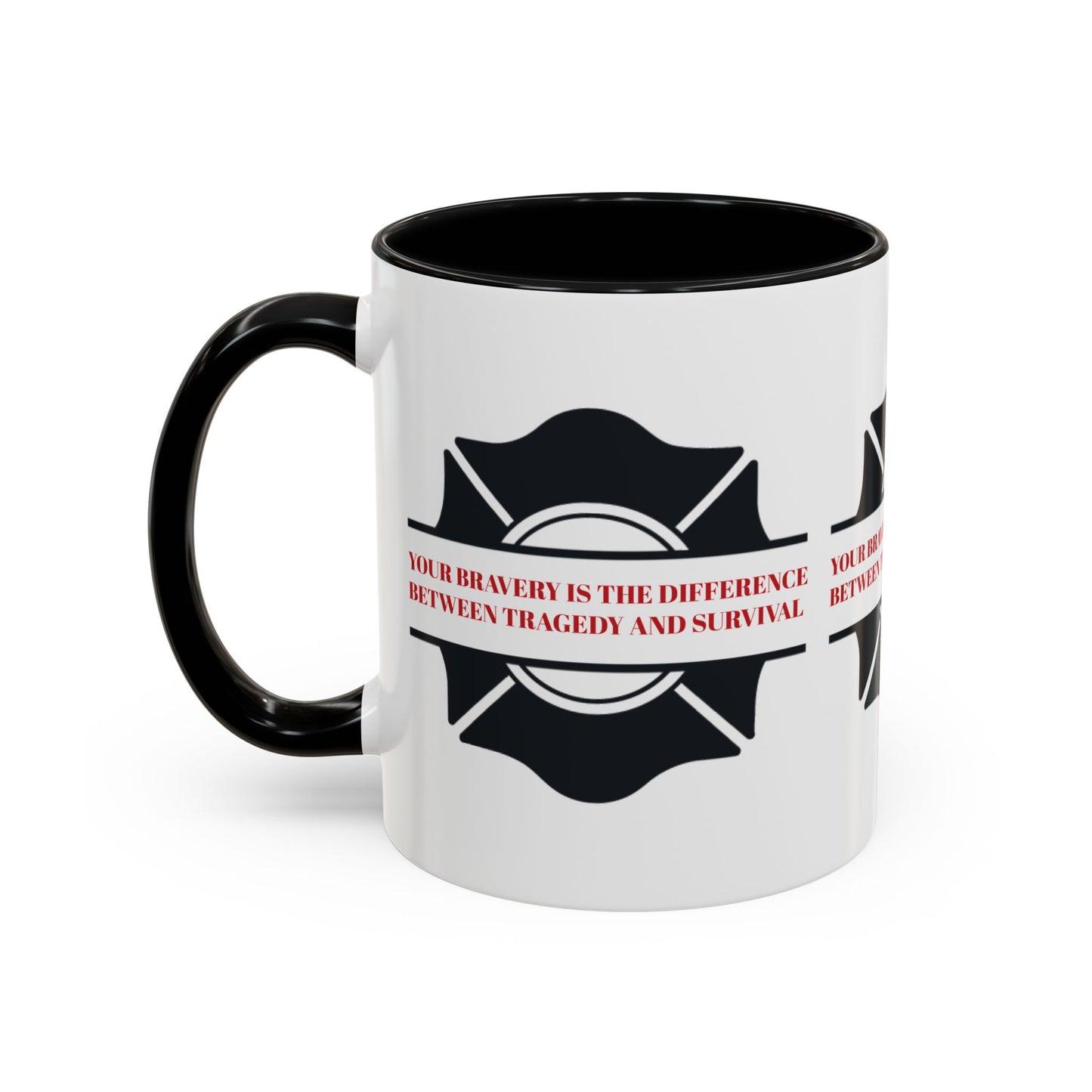 Firefighter Accent Coffee Mug – Your bravery is the difference between tragedy and survival