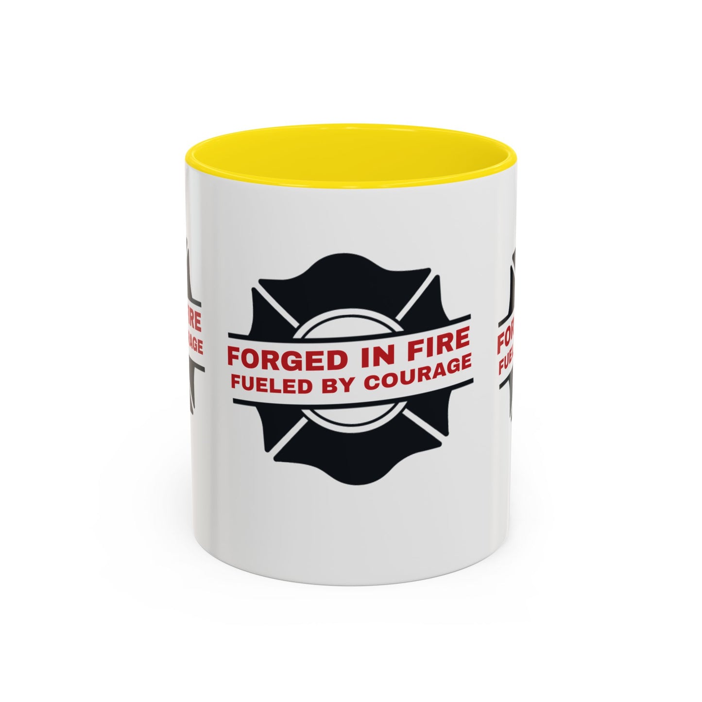 Firefighter Accent Coffee Mug – Forged in fire, fueled by courage