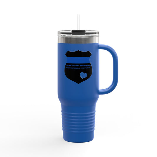 Travel Mug, 40oz  Honoring the Brave: A Tribute to Police Officers