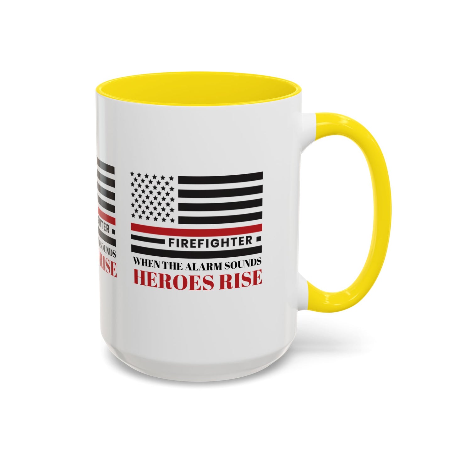 Firefighter Accent Coffee Mug – When the alarm sounds, heroes rise