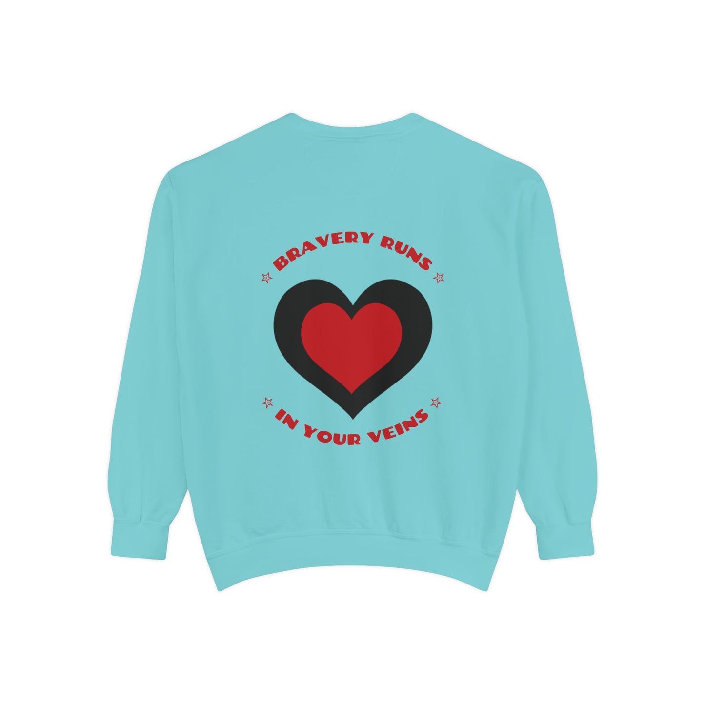 Firefighter Unisex Garment-Dyed Sweatshirt – Bravery runs in your veins