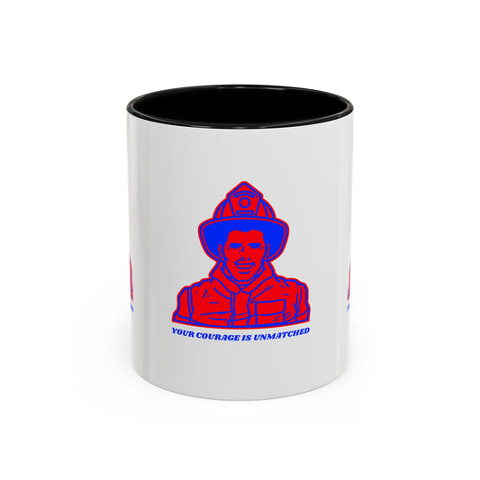 Firefighter Accent Coffee Mug – Your courage is unmatched