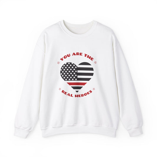 Firefighter Unisex Heavy Blend Crewneck Sweatshirt – You are the real heroes