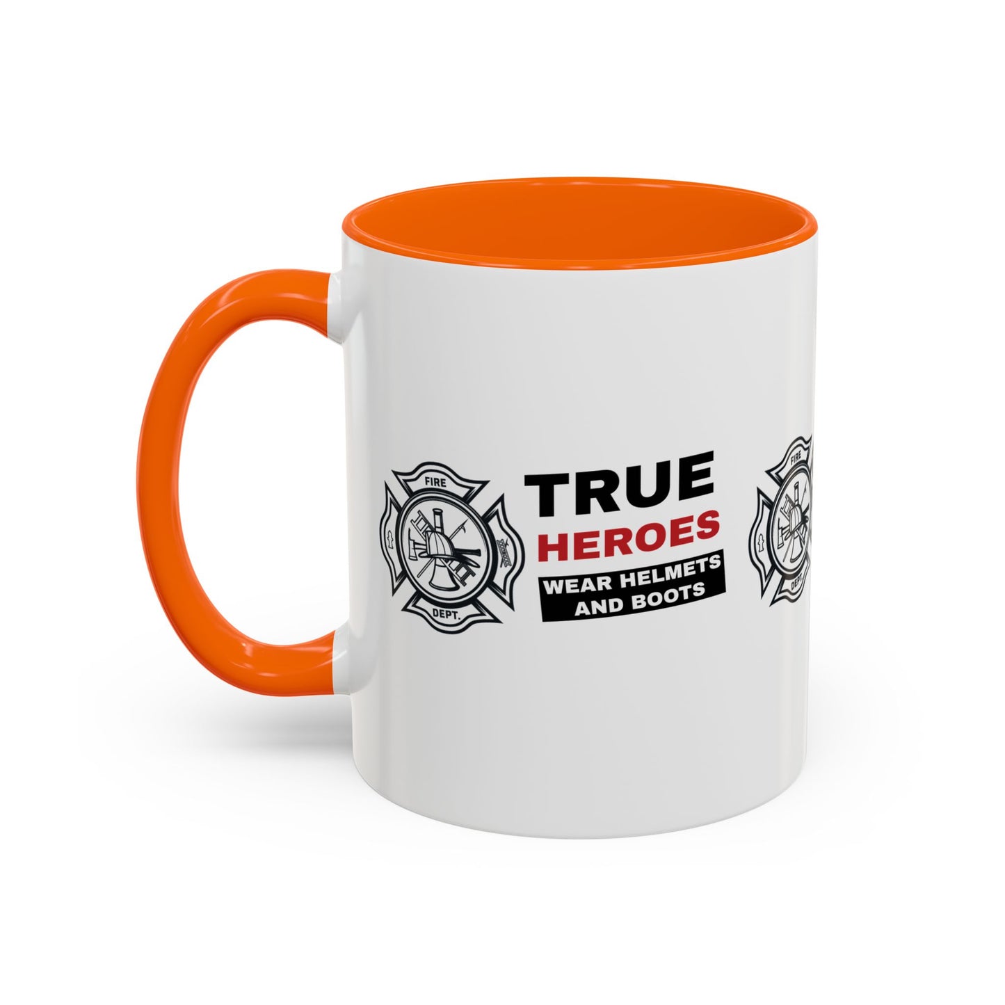 Firefighter Accent Coffee Mug – True heroes wear helmets and boots