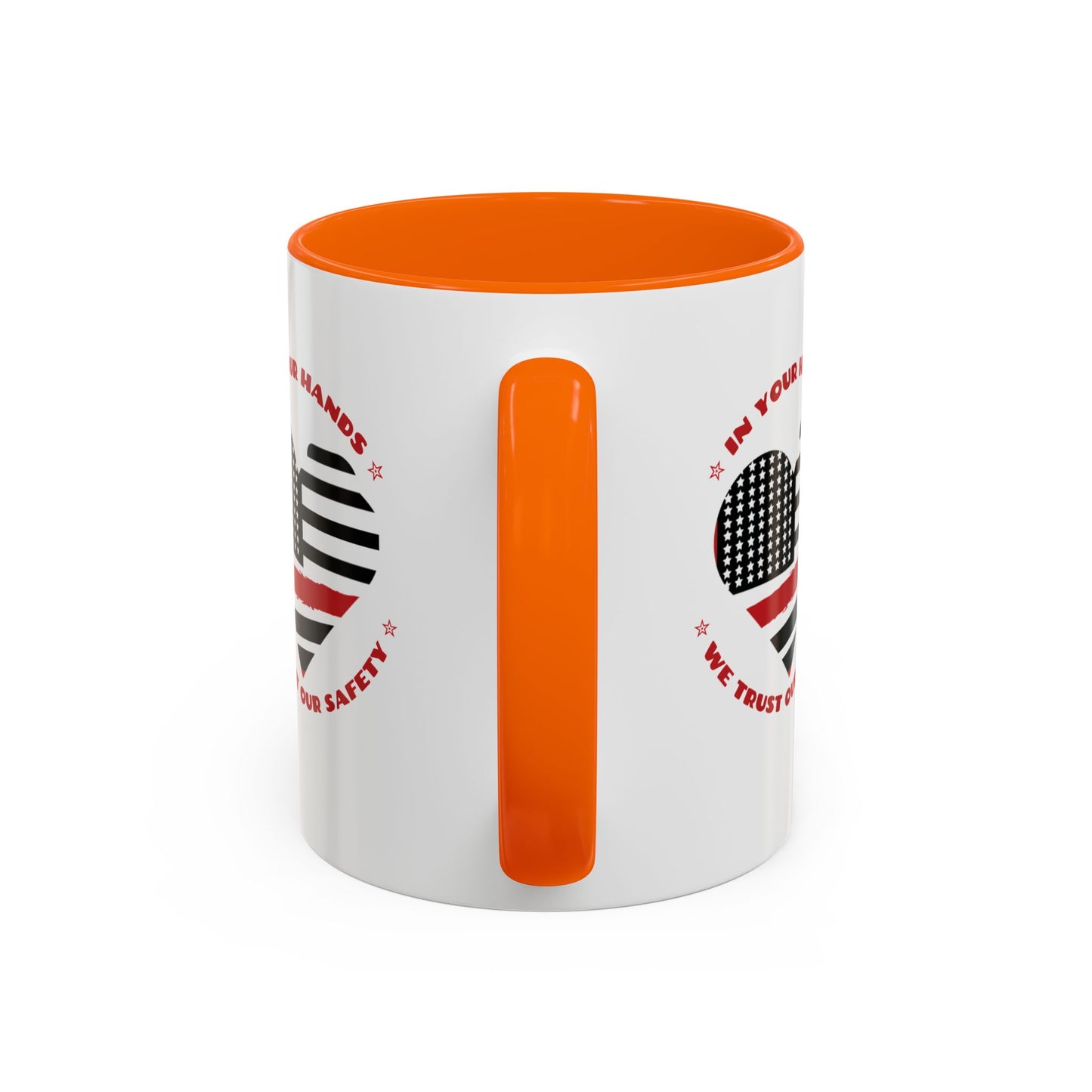 Firefighter Accent Coffee Mug – In your hands, we trust our safety