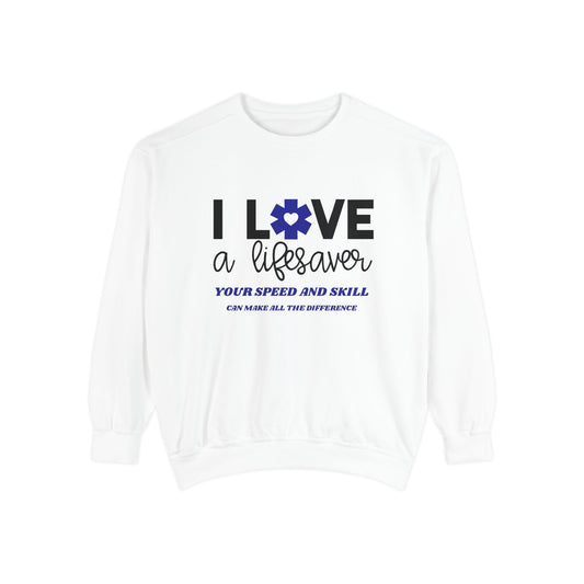 EMS Unisex Garment-Dyed Sweatshirt –Your speed and skill can make all the difference