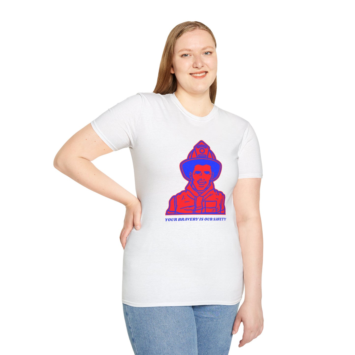 Firefighter Softstyle T-Shirt – Your bravery is our safety
