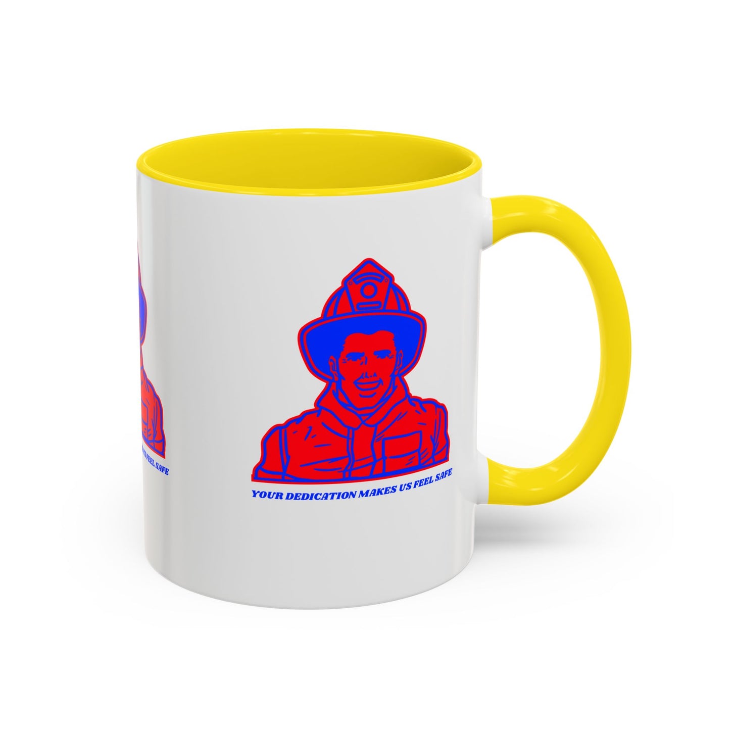 Firefighter Accent Coffee Mug – Your dedication makes us feel safe