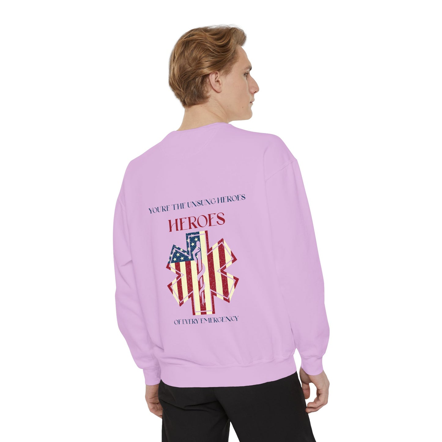 EMS Unisex Garment-Dyed Sweatshirt –You’re the unsung heroes of every emergency