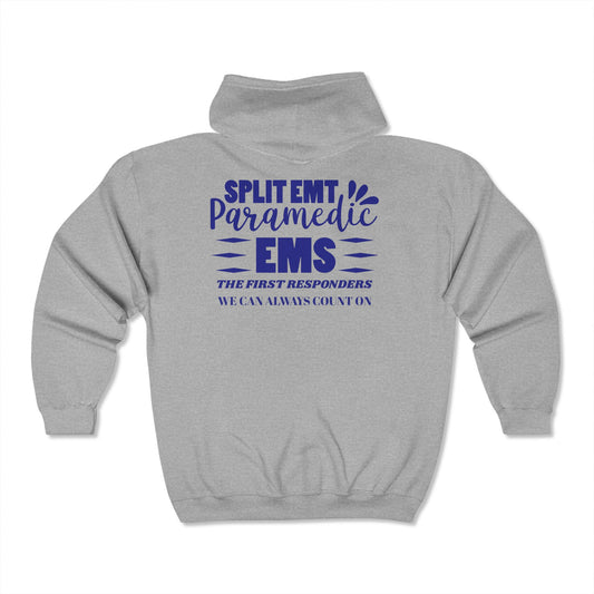 EMS Unisex Full Zip Hooded Sweatshirt – EMS: the first responders we can always count on