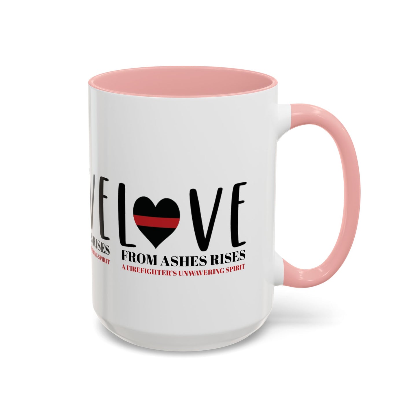 Firefighter Accent Coffee Mug – From ashes rises a firefighter’s unwavering spirit