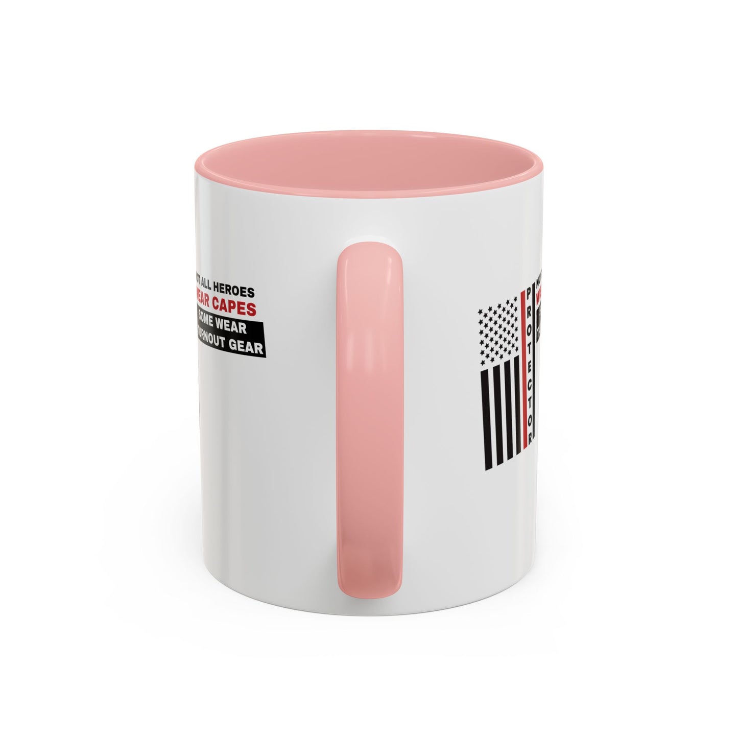Firefighter Accent Coffee Mug – Not all heroes wear capes—some wear turnout gear