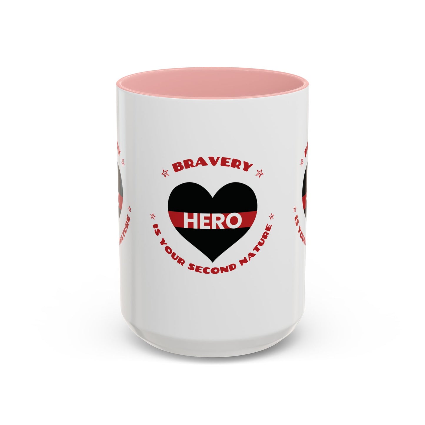 Firefighter Accent Coffee Mug – Bravery is your second nature