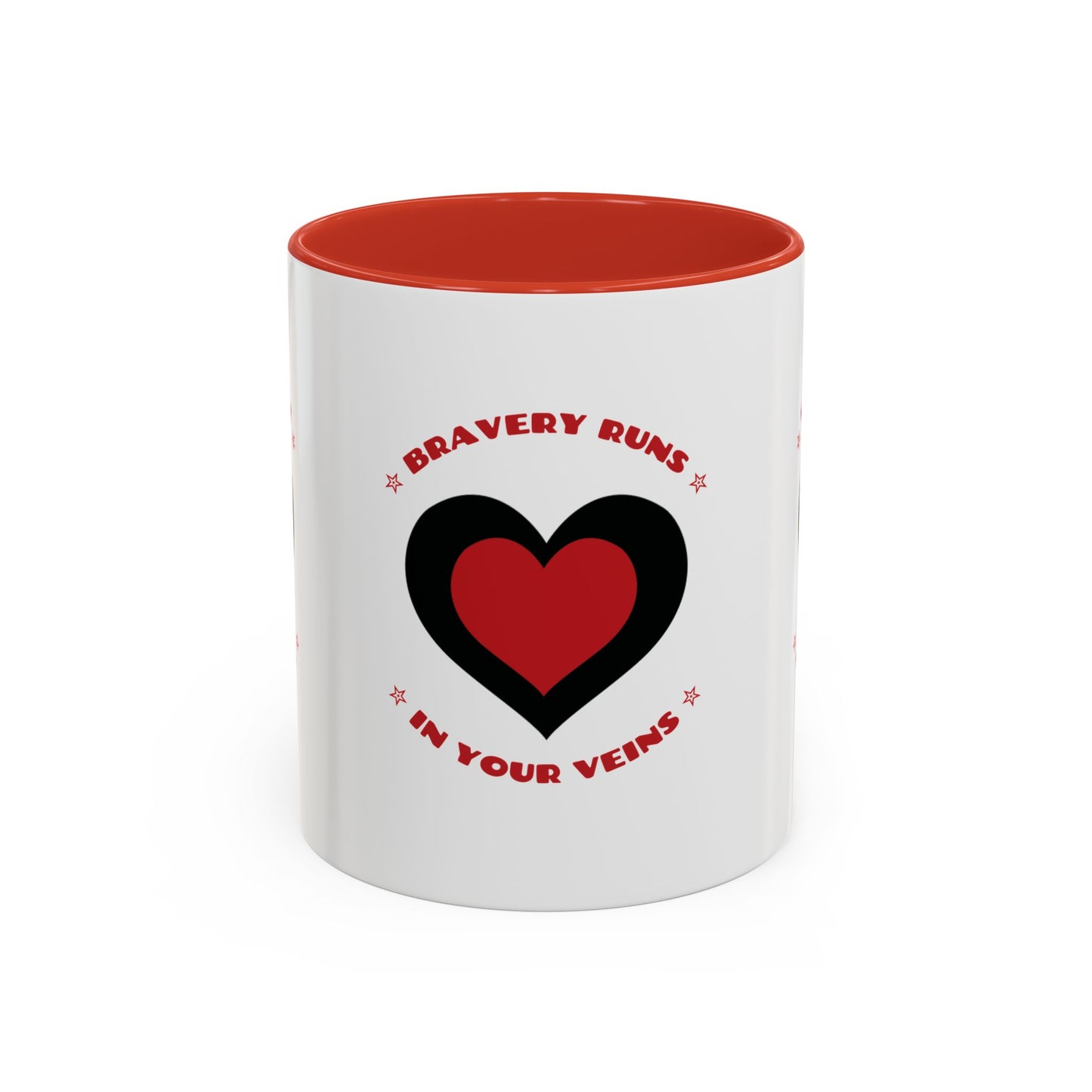 Firefighter Accent Coffee Mug – Bravery runs in your veins