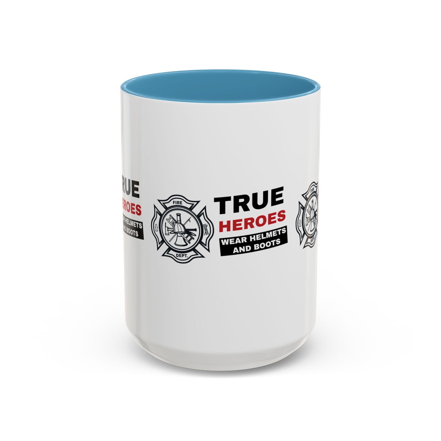 Firefighter Accent Coffee Mug – True heroes wear helmets and boots