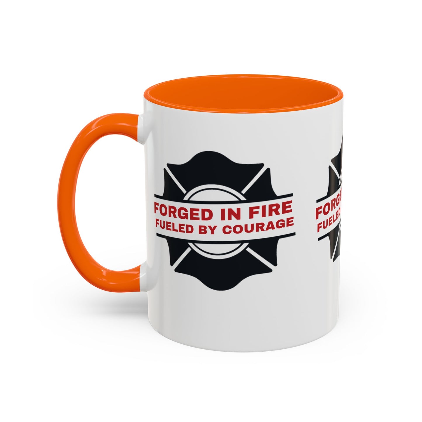 Firefighter Accent Coffee Mug – Forged in fire, fueled by courage
