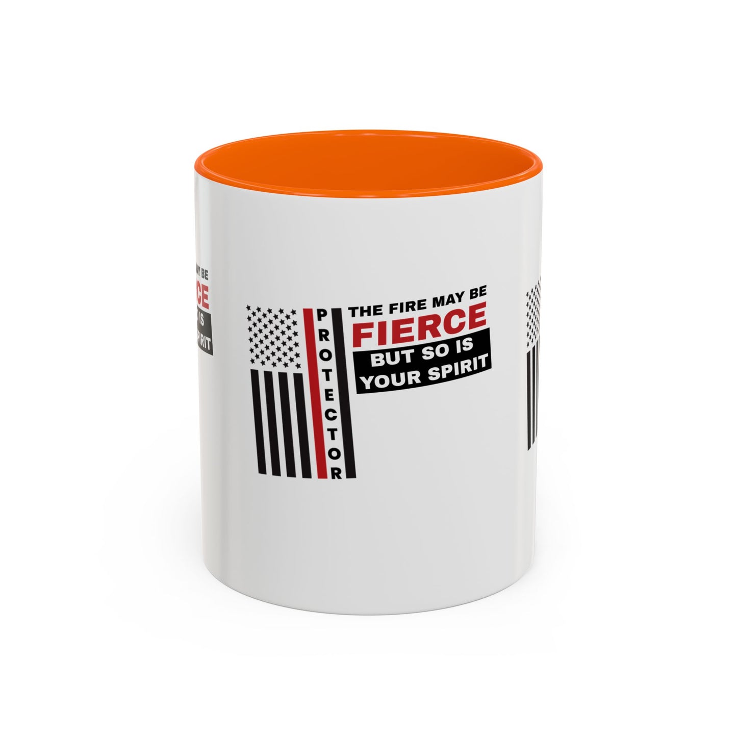 Firefighter Accent Coffee Mug – The fire may be fierce, but so is your spirit
