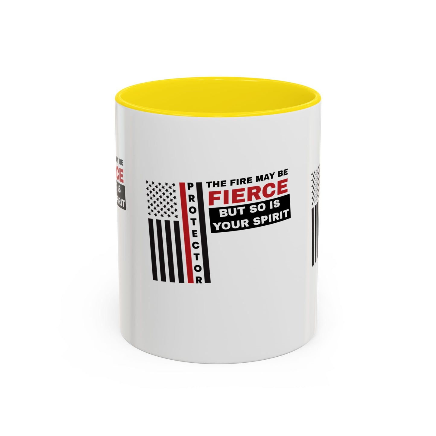 Firefighter Accent Coffee Mug – The fire may be fierce, but so is your spirit