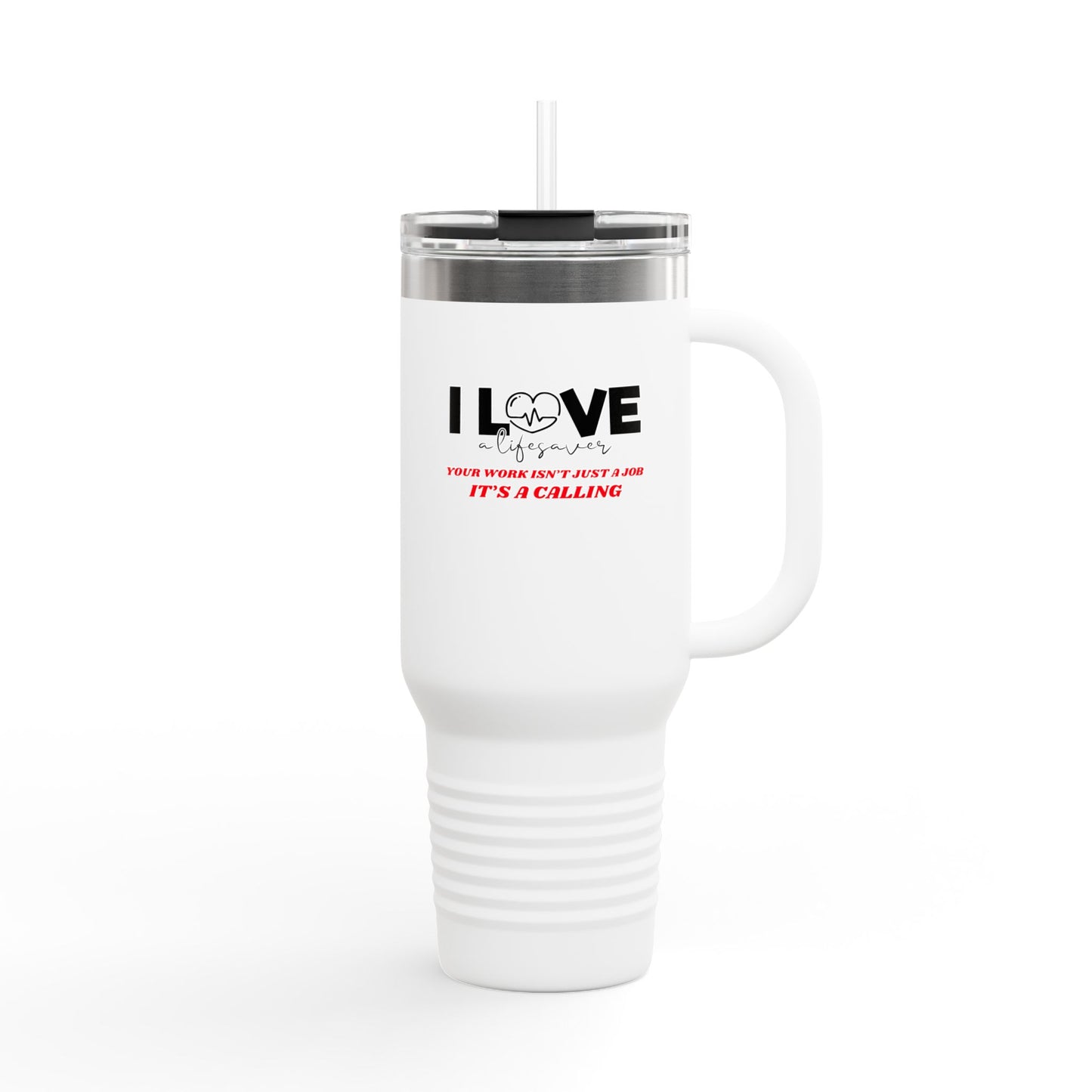 EMS Insulated Travel Mug, 40oz - Your work isn’t just a job, it’s a calling