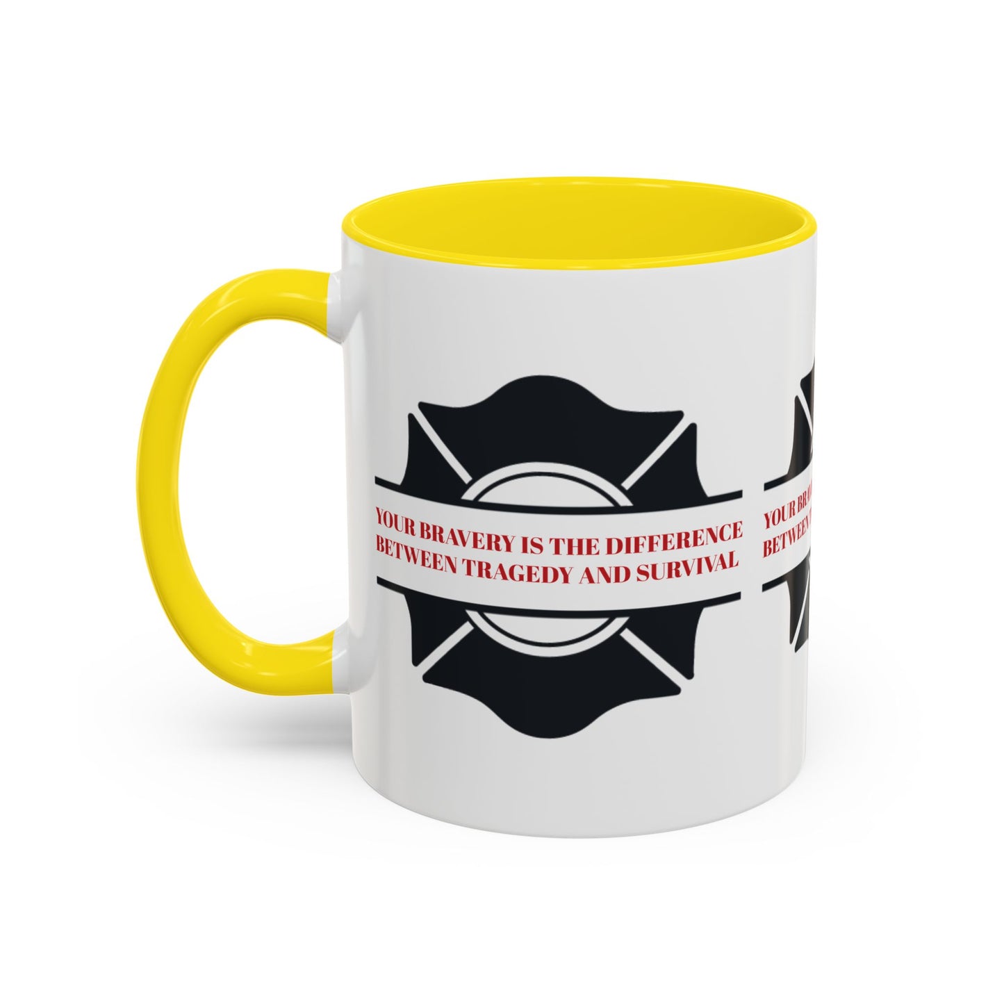 Firefighter Accent Coffee Mug – Your bravery is the difference between tragedy and survival