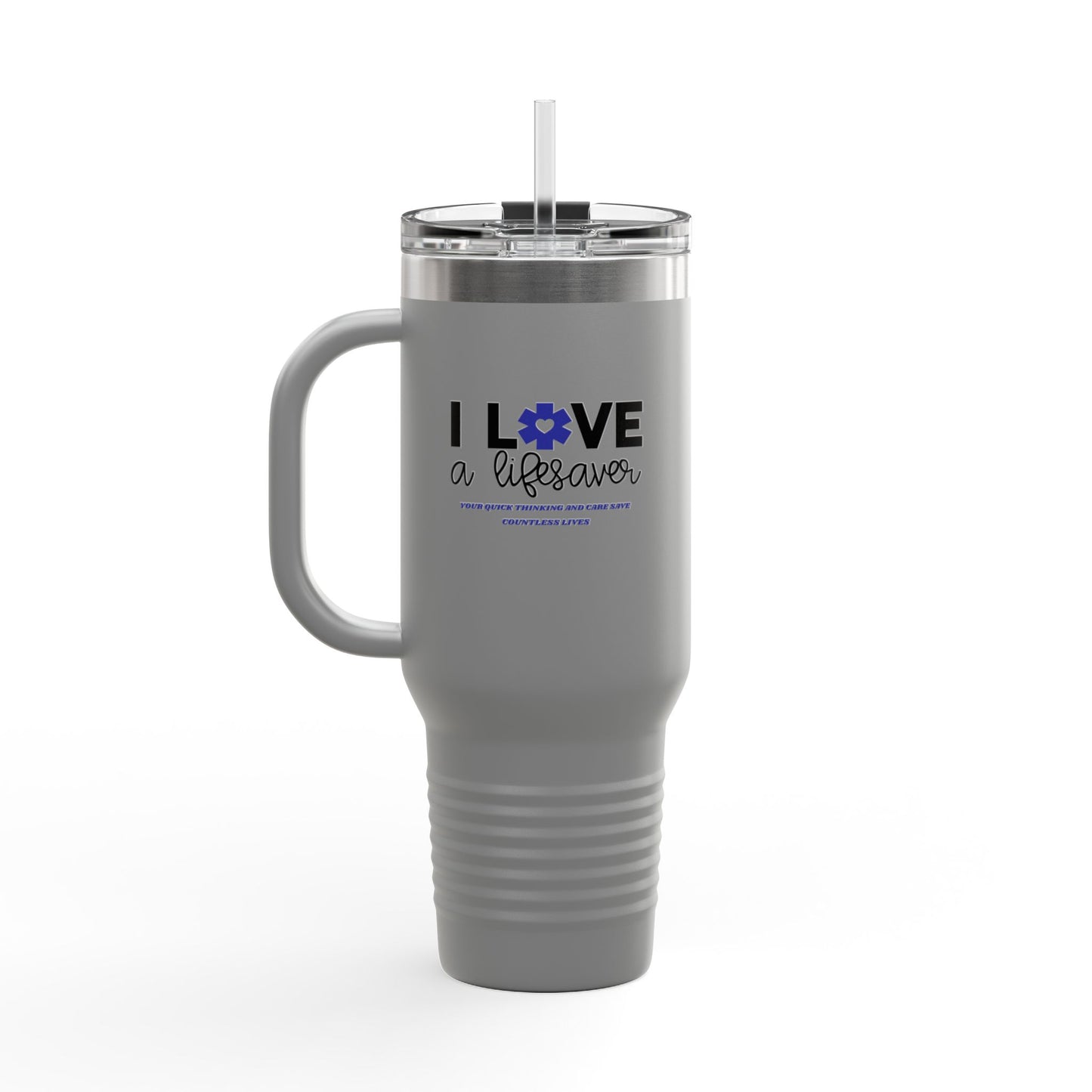 EMS Insulated Travel Mug, 40oz - Your quick thinking and care save countless lives
