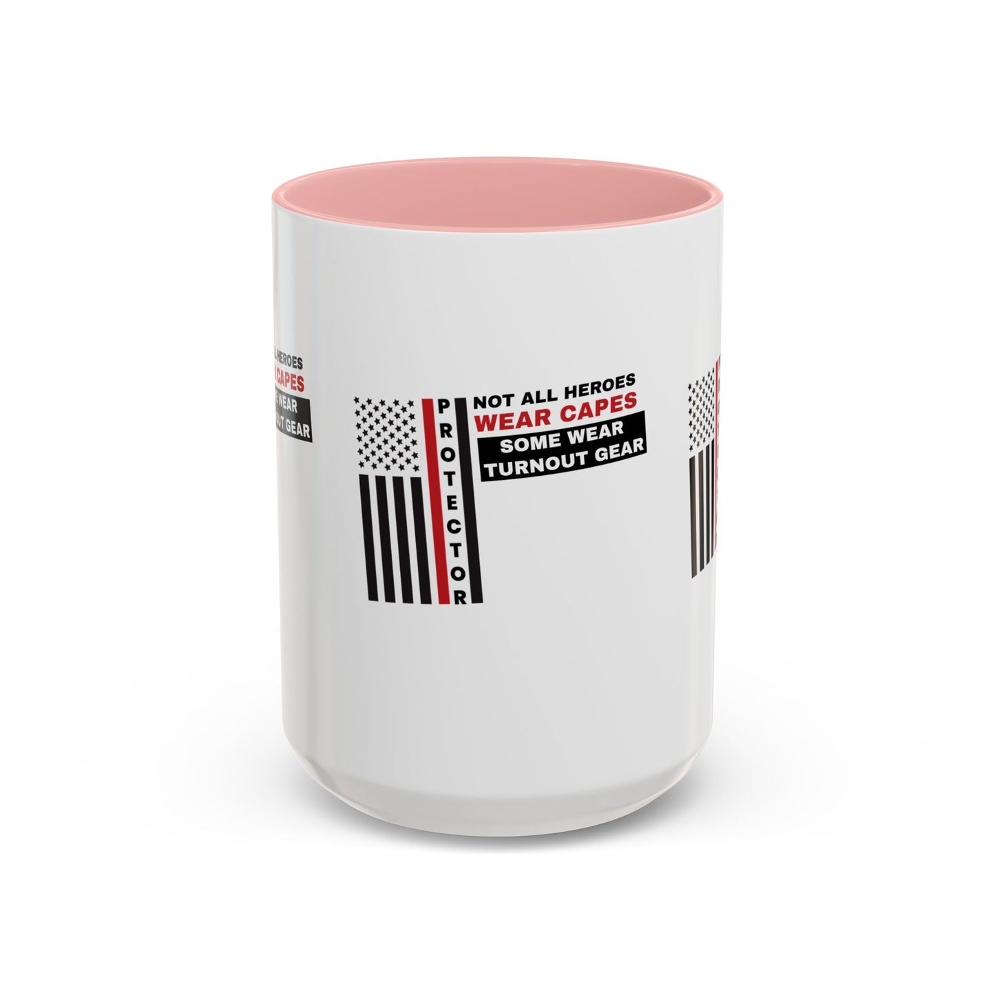 Firefighter Accent Coffee Mug – Not all heroes wear capes—some wear turnout gear