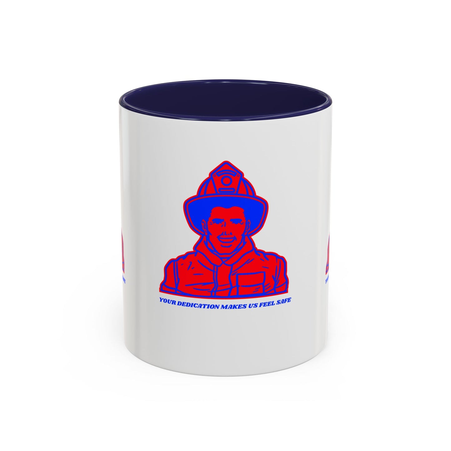 Firefighter Accent Coffee Mug – Your dedication makes us feel safe