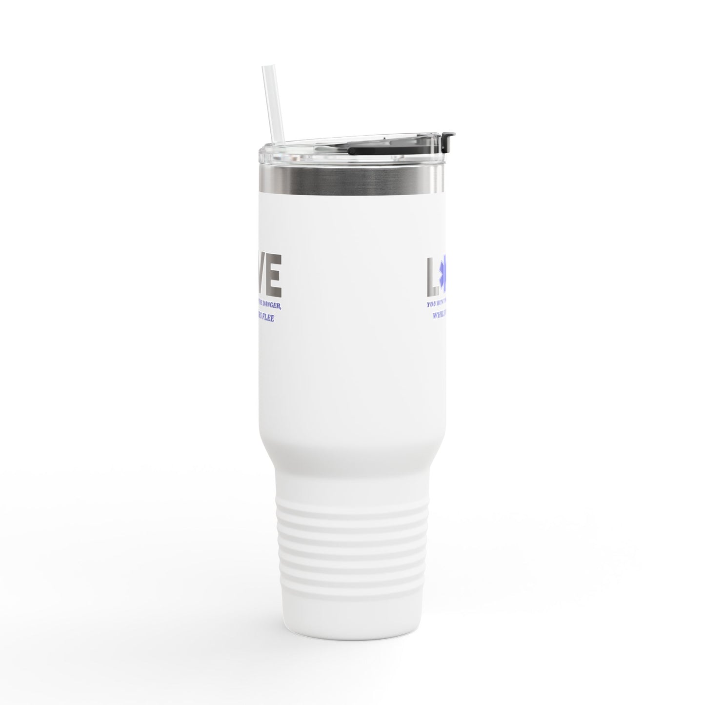 EMS Insulated Travel Mug, 40oz - You run toward the danger, while others flee