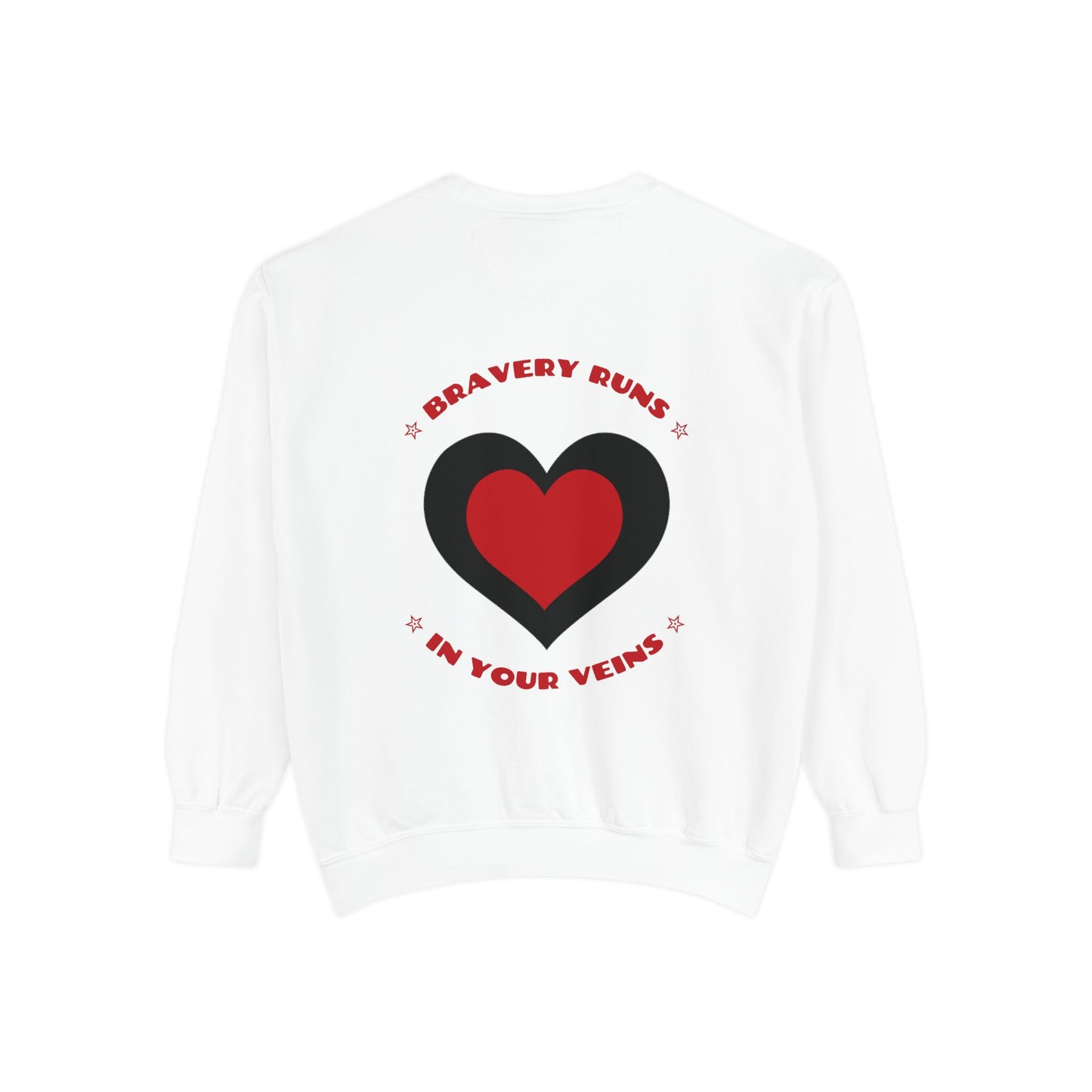 Firefighter Unisex Garment-Dyed Sweatshirt – Bravery runs in your veins