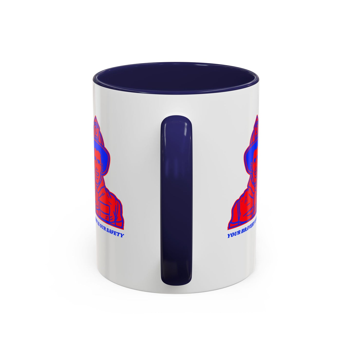 Firefighter Accent Coffee Mug – Your bravery is our safety