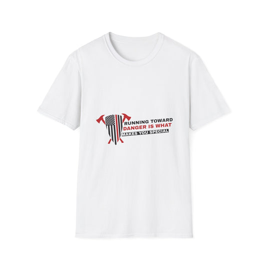 Firefighter Softstyle T-Shirt – Running toward danger is what makes you special