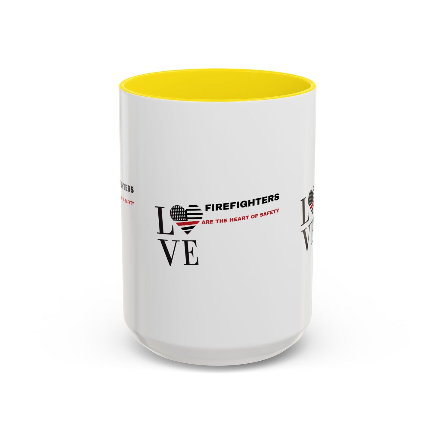 Firefighter Accent Coffee Mug – Firefighters are the heart of safety